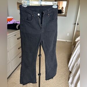 Black Frayed Hem Jeans women size 4